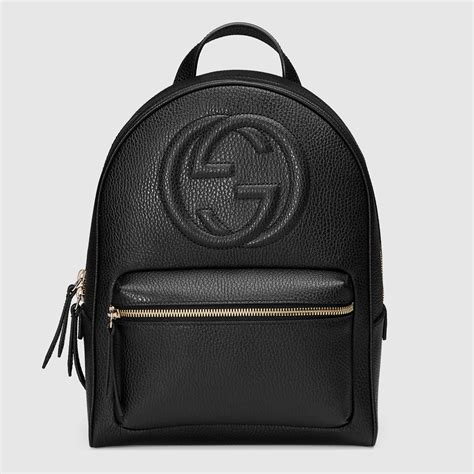 gucci chain backpack black|Gucci black small backpack.